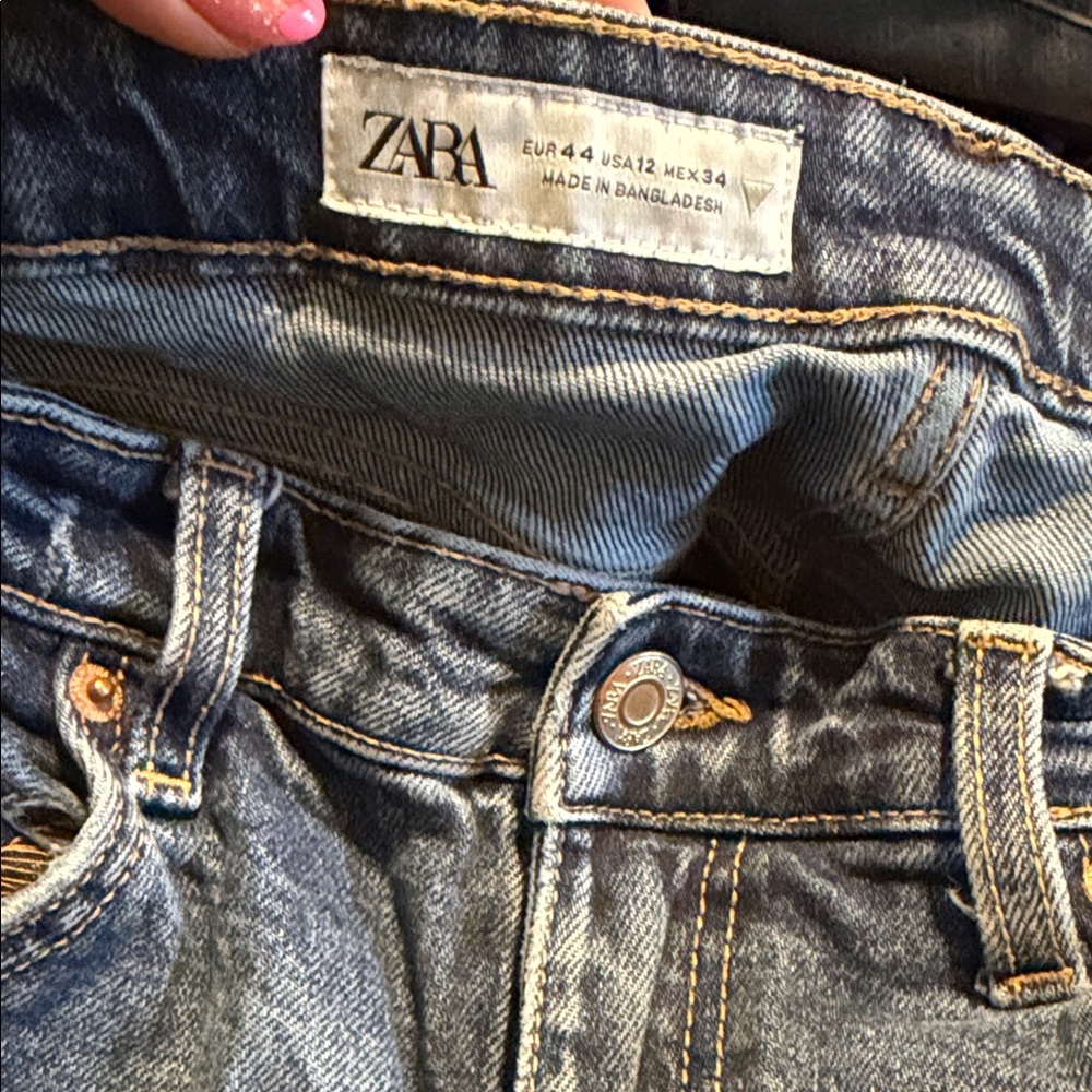 Zara Classic Indigo Denim Jeans